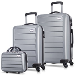 Zoozie Bags Juego de maletas de 3 piezas Gris